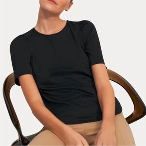 NEW Theory Clinton Knit Ruched Tee T Shirt Sz XS